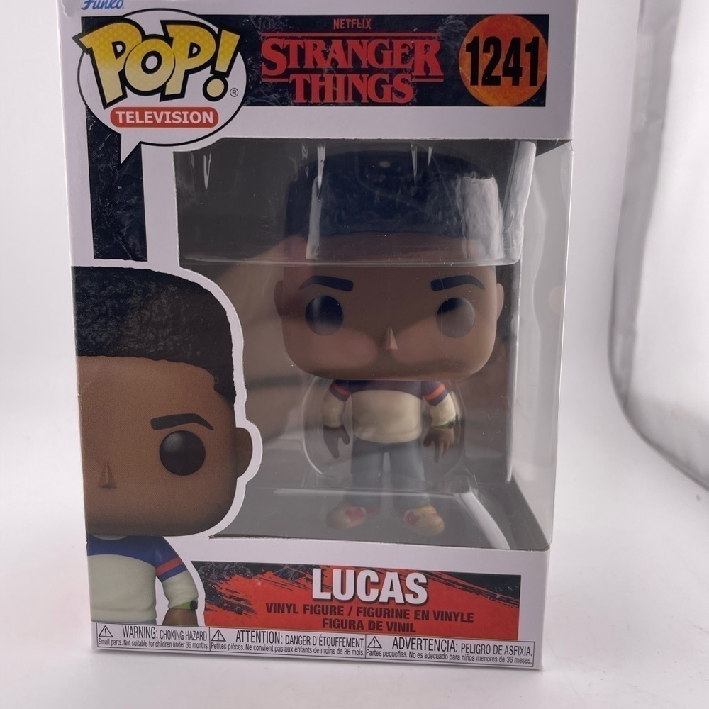 NEW IN BOX Funko POP! Television : Stranger Things - Lucas #1241 - Picture 2 of 7